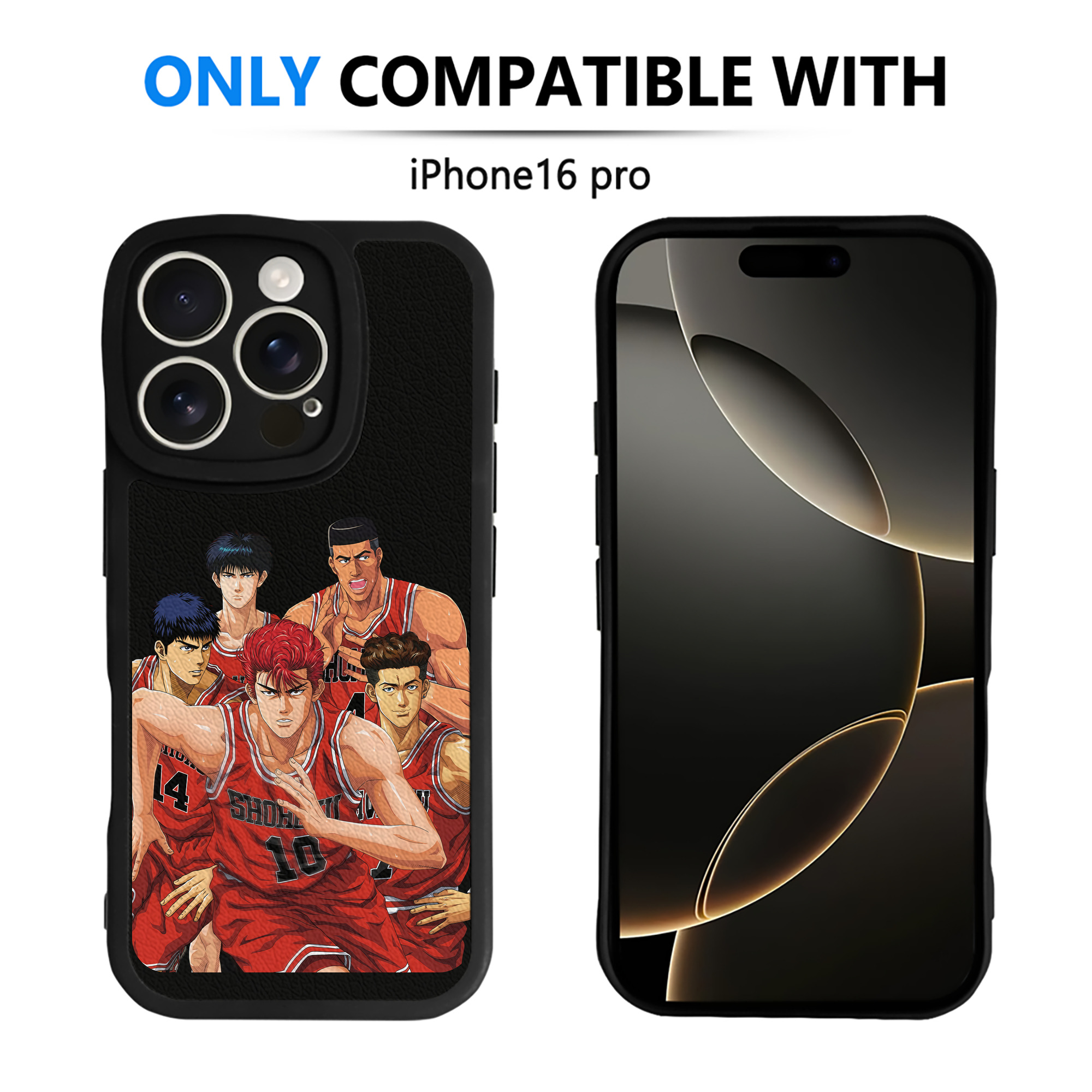 （画像用） SLAM DUNK／スラムダンク 【iPhone 16シリーズ対応】シリコンスマホケース（レザー調） 材質：シリコン